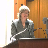 Associate Professor Paula Pickering introduced Richards